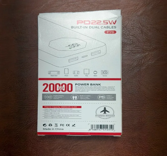 Smart Tech PD 22.5W 20,000mAh Power Bank - Image 3